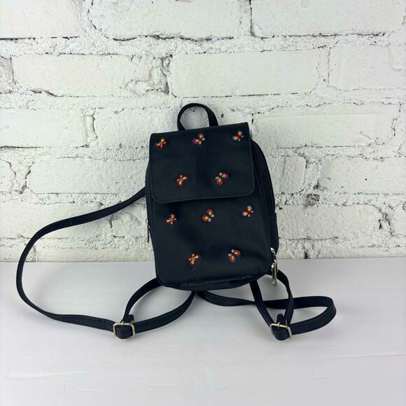 Vintage Y2K Butterfly Embroidered Mini Backpack - Picture 1 of 6